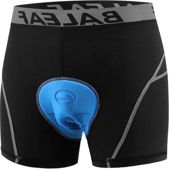 BALEAF Men's Size 2XL Bike Black Cycling Underwear Shorts 3D Padded New - Picture 2 of 3